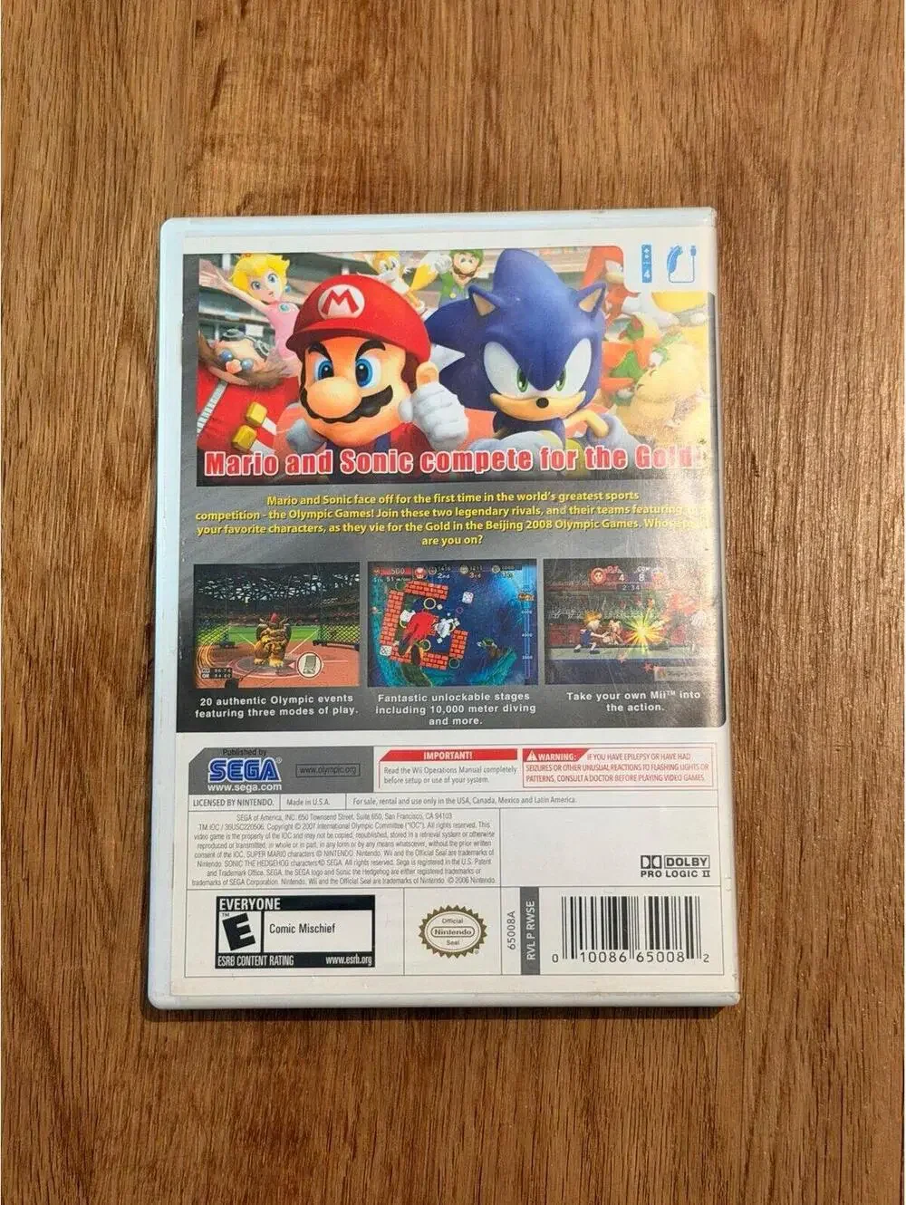 Mario & Sonic at the Olympic Games for Nintendo Wii